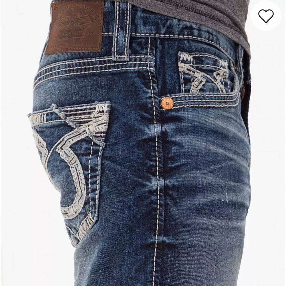 Big Star Men's Blue Jeans Vintage Pioneer 34/30